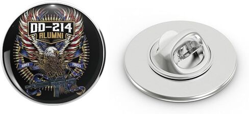 Dd 214 Alumni Metal Lapel Hat Pin Tie Tack Pinback 0.75" in Kuwait