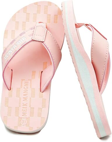 Meik Mangni Kids Boys Girls Arch Support Flip Flops Comfortable Cushion Thong Sandals Slip Resistant Summer Sandals Lightweight Quick Dry Slide Shower Shoes for Beach Swim Pool (Little Kid/Big Kid) in Saudi Arabia