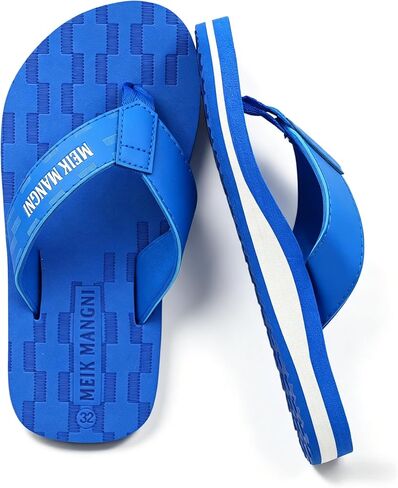 Meik Mangni Kids Boys Girls Arch Support Flip Flops Comfortable Cushion Thong Sandals Slip Resistant Summer Sandals Lightweight Quick Dry Slide Shower Shoes for Beach Swim Pool (Little Kid/Big Kid) in Saudi Arabia