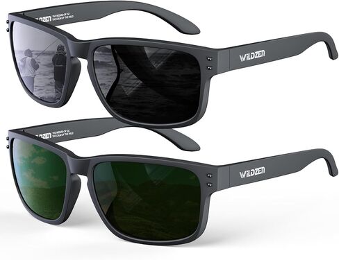 نظارات شمسية مستقطبة من WILDZEN XXL 158 ملم للرجال، نظارات شمسية مستقطبة للحماية من الأشعة فوق البنفسجية للقيادة والصيد in Kuwait