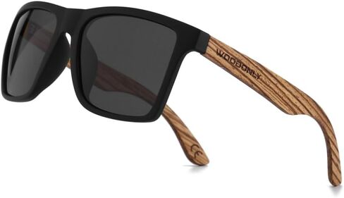 Classic Polarized Wooden Sunglasses - Wood Sunglasses with UV400 Protection for Men and Women Perfect Gifts in Saudi Arabia