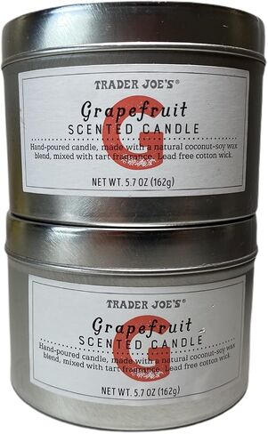 Trader Joe's Grapefruit Scented Candle (Pack of 2) in Saudi Arabia