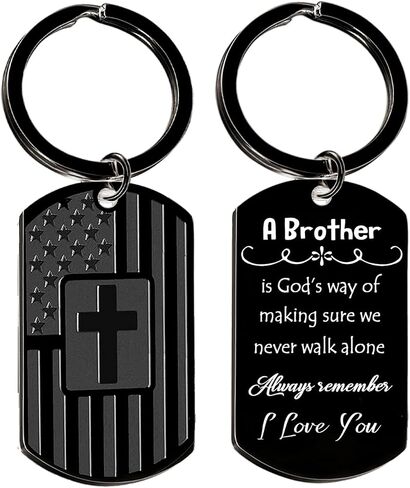 Funny Brother Keychain Gifts Brother Birthday Gifts From Sister Christmas Graduation Gift in Saudi Arabia