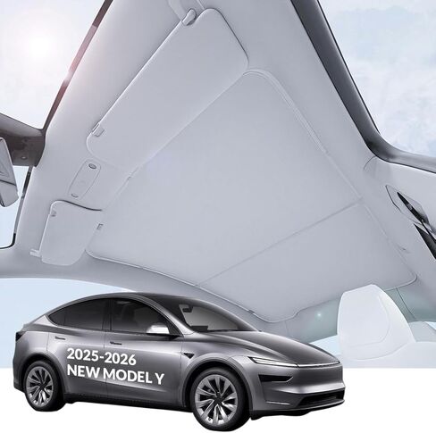 VION Tesla 2026-2025 Model Y Roof Sunshades - Precision Fit, No Sagging (2026-2025 New Model Y) in Kuwait
