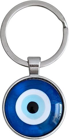 Blue Evil Eye Keychain Hamsa Hand Protection Keyring Good Luck Amulet for Purse Keys,Spiritual Gift for Women Men in Saudi Arabia