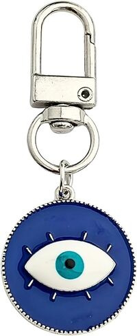 Blue Evil Eye Keychain Hamsa Hand Protection Keyring Good Luck Amulet for Purse Keys,Spiritual Gift for Women Men in Saudi Arabia