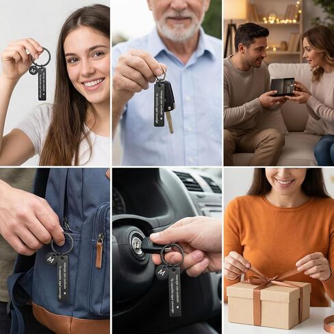 Drive Safe Keychain for Him Maneja Con Cuidado Te Necesito Aqui Conmigo Llavero Spanish Keychain with a Box for Boyfriend Husband Anniversary Birthday Gifts from Girlfriend Wife in Saudi Arabia