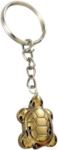 Soulwise Pyrite Tortoise Keychain | Money Magnet Keychain for Wealth, Prosperity & Abundance. in Kuwait
