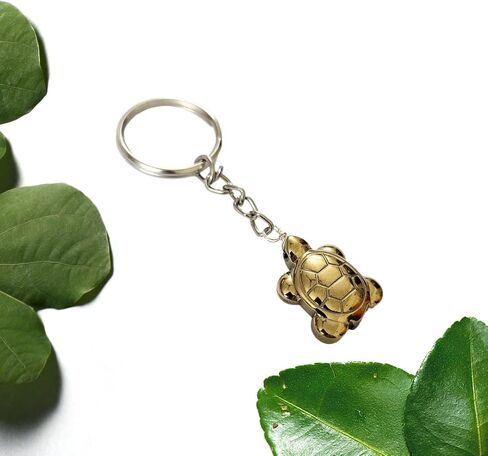 Soulwise Pyrite Tortoise Keychain | Money Magnet Keychain for Wealth, Prosperity & Abundance. in Kuwait