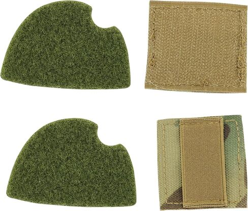 Hook & Loop Compatible with C2 C3 Tactical Headsets,Ear Cup Badge Holders(1 Pair) with Cable Management Strap in Saudi Arabia
