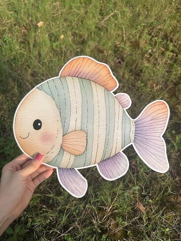 Large Under The Sea Cutouts with Stand, 12inch Ocean Birthday Party Decorations, Underwater Party Decorations, Baby Shower Supplies Cardboard Cutout Prop | 9PCS Stand Up Prop in Saudi Arabia