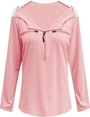 Chemo Port Shirts for Women Long Sleeve Post-Surgery Recovery with 2 Side Snaps Shoulder Surgery & Dialysis Recovery Shirts in Saudi Arabia