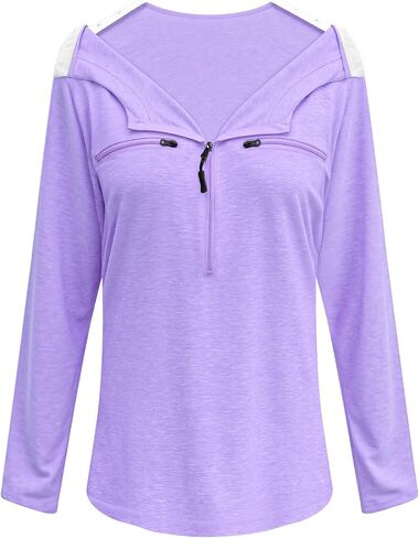Chemo Port Shirts for Women Long Sleeve Post-Surgery Recovery with 2 Side Snaps Shoulder Surgery & Dialysis Recovery Shirts in Saudi Arabia