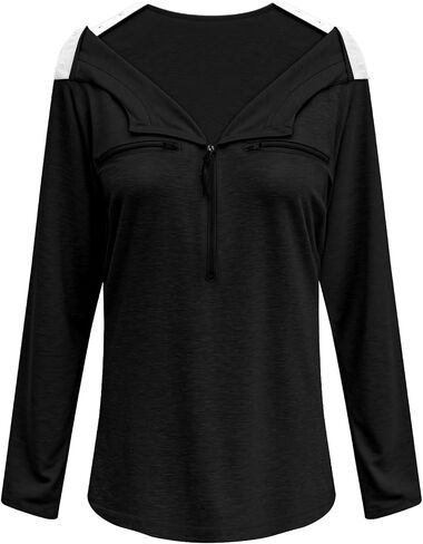 Chemo Port Shirts for Women Long Sleeve Post-Surgery Recovery with 2 Side Snaps Shoulder Surgery & Dialysis Recovery Shirts in Saudi Arabia