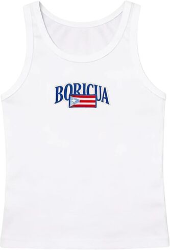 Y2k Jersey Shirt Tank Tops Women Summer Sleeveless Crop Top Colombia Graphic Baby Tee 90s Vintage Streetwear in Saudi Arabia