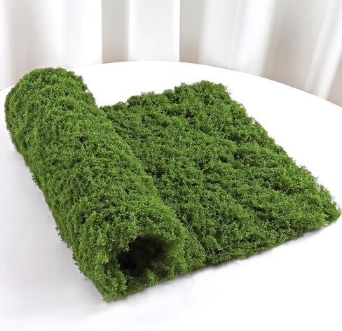 Betylifoy Artificial Moss Mat, 39.37" x 39.37" Dark Green Fake Moss for Crafts Decorative Moss Wall Faux Moss Rug for Decorative Flower Plants Indoor Table Fairy Garden Wedding Decor in Saudi Arabia