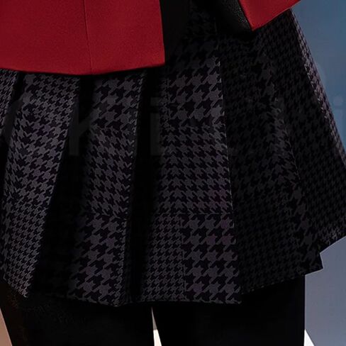 Women Cosplay Red School Uniform with Skirt Anime Costumes Full Set Halloween Party Outfit in Saudi Arabia