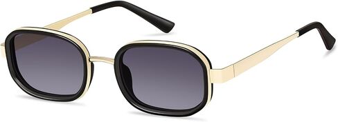 Trendy Rectangle Sunglasses for Women Men, Small Retro Square UV400 Protection Thin Fashion Unisex Sunnies in Kuwait