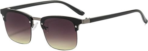 COTIA Semi-Rimless Sunglasses for Men Women UV400 Protection Classic Square Half Frame Driving Sun Glasses in Kuwait