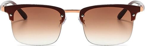 COTIA Semi-Rimless Sunglasses for Men Women UV400 Protection Classic Square Half Frame Driving Sun Glasses in Kuwait