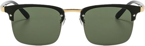 COTIA Semi-Rimless Sunglasses for Men Women UV400 Protection Classic Square Half Frame Driving Sun Glasses in Kuwait