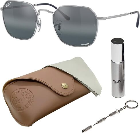 Ray-Ban RB3694 JIM Square-Round Shaped Sunglasses for Men & Women with Official RAYBAN Eyewear Kit in Kuwait
