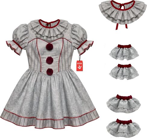 Morph Killer Clown Costume Women, Scary Clown Costume Women, Halloween Costumes For Adults, Halloween Costumes For Womens in Kuwait