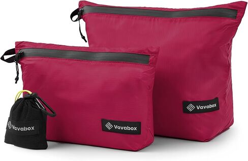 Vavabox Extremely Light Toiletry Bag for Women, Water-Resistant Zipper Pouch, Nylon Makeup Bag Travel essentials for Men Camping Gym (Black) in Saudi Arabia