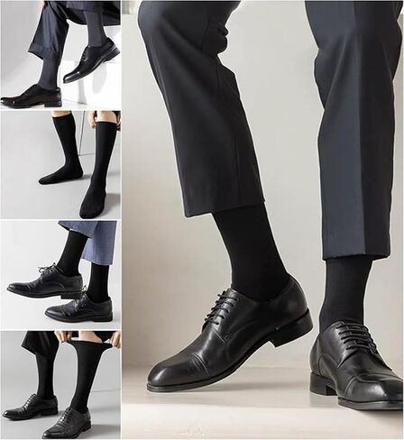 Mens Sport Running Calf Socks 6 Pack Performance Cushioned Breathable Dress Socks for Men in Saudi Arabia