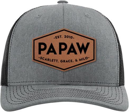Custom Hat with Names for Papaw for Papaw from Son, Daughter, Wife, Kids, New Papaw, Grandkids Grandpa - Fathers Day Hat in Saudi Arabia