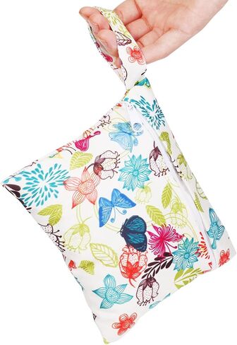 PHOGARY Reusable Menstrual Pads, Bamboo Cloth Pads for Heavy Flow with Wet Bag, Large Sanitary Pad Set with Wings for Women, Washable Overnight Cloth Panty Liners Period Pad (7 in 1, 25.4cm 4 Layers) in Kuwait