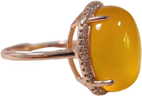 URED Genuine Natural Multi-Color Agate Ring for Women Good Lucky Feng Shui Wealth Green Pink Purple Jade Ring Healing Crystal Energy for Woman Mother Wife Birthday Gift May Birthstone in Saudi Arabia
