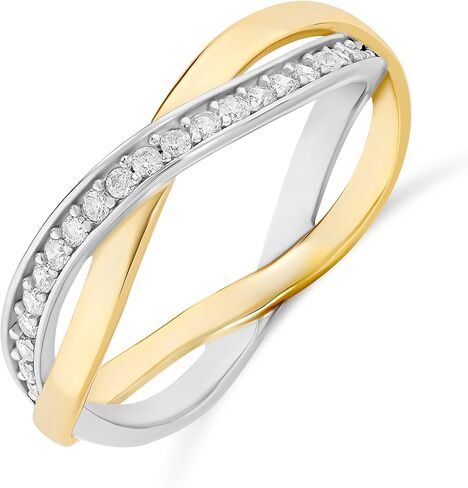 Amazon Essentials Braided Polished CZ Ring Band in Kuwait