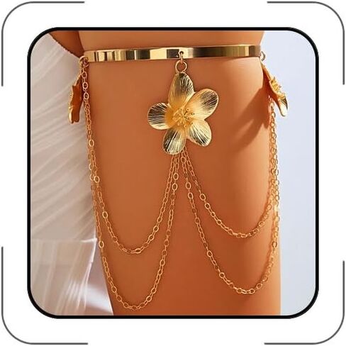 Gold Arm Cuff for Women Layered Tassel Upper Arms Chain Bracelet Bikini Armlet Adjustable Punk Arm Bracelet Upper Arm Cuff Body Jewelry for Women in Kuwait
