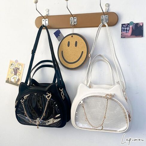 لطيف القط Ita حقيبة Kawaii حقيبة كتف حقائب اليد دبوس محفظة Crossbody عرض أكياس مع إدراج أنيمي Cutecore الملحقات in Kuwait