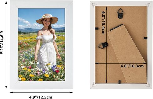 Edenseelake 4x6 Picture Frame Set of 15, White Photo Frame 4 by 6 for Wall or Tabletop Display in Saudi Arabia