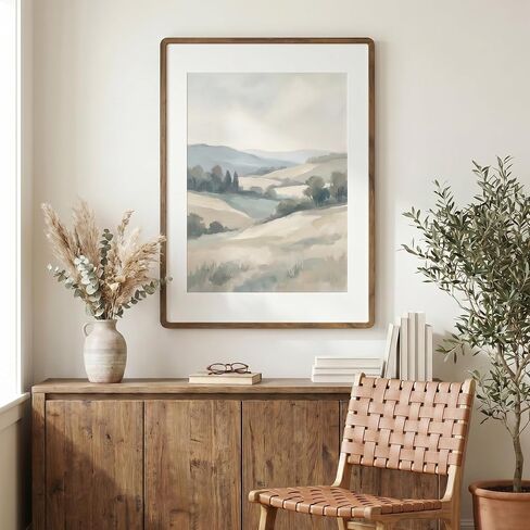 16x20 Picture Frame, USA-Sourced Walnut Wood Photo Frame with Chamfered Edge & Double-Dowel Corner, Handcrafted 16x20 Wooden Poster Frame Matted to 11x14 Photos with HD Tempered Glass in Saudi Arabia