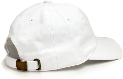 Dad Brand Goat Dad Hat for Men - Embroidered 6-Panel Unstructured Cotton Cap, Adjustable Buckle Closure, Curved Brim, Comfortable Everyday Wear - White Funny Dad Gift Hat in Kuwait