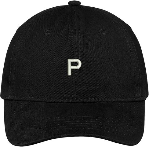 Trendy Apparel Shop Letter P Block Font Embroidered Dad Hat Cotton Baseball Cap in Kuwait