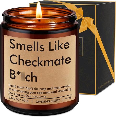 Fairy's Gift Smells Like Checkmate Candle, Chess Lovers Gifts, Chess Player Gifts for Men Him Women, Funny Fathers Day, Birthday Presents for Board Game Lover, Grandmaster, Boyfriend Husband Friend in Kuwait