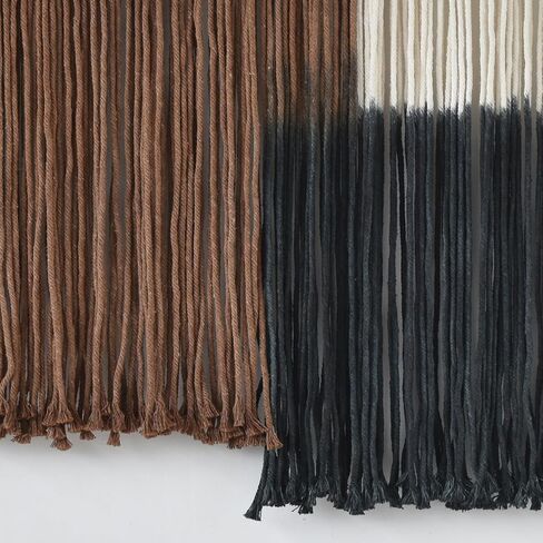 Macrame Wall Hanging Handmade Boho Decorative Wall Art, Woven Fiber Tapestry for Living Room, Bedroom, Modern Home Decor 27" W x 19" L in Saudi Arabia