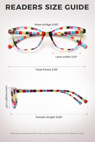 Reading Glasses for Women, Stylish Blue Light Blocking Readers, Lightweight Spring Hinge Eyeglasses Cat Eye 4 Pack（Black,2.00 X） in Kuwait