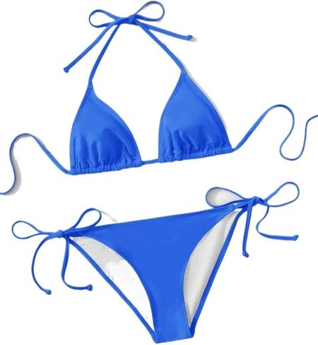 Bikini Sets for Women Solid Color Bikini Swimwear in Kuwait