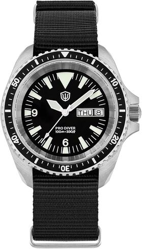 watchdives VH31 Quartz Watch, WD1980 V3 Military Diver Watches 39mm Sapphire Crystal Luxury Wristwatch 100m Waterproof Watch for Men in Saudi Arabia