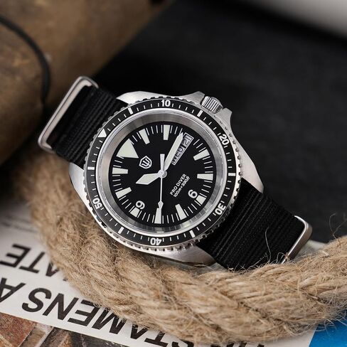 watchdives VH31 Quartz Watch, WD1980 V3 Military Diver Watches 39mm Sapphire Crystal Luxury Wristwatch 100m Waterproof Watch for Men in Saudi Arabia