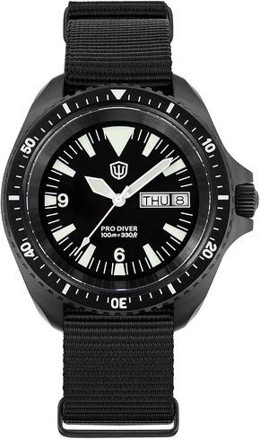 watchdives VH31 Quartz Watch, WD1980 V3 Military Diver Watches 39mm Sapphire Crystal Luxury Wristwatch 100m Waterproof Watch for Men in Saudi Arabia