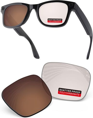 PRO+ Polycarbonate Replacement Lenses Compatible with Ray-Ban Meta Wayfarer RW4006 & Gen 2 RW4012 50mm Sunglasses in Saudi Arabia