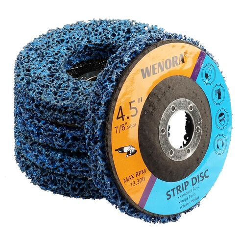 5 Pack Strip Discs Stripping Wheel for Angle Grinder, 4-1/2" x 7/8" Rust Remover Discs, Clean and Remove Paint Coating Rust Welds Oxidation(Purple) in Saudi Arabia