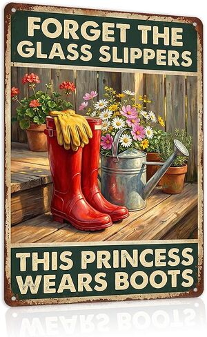 Garden Decor Sign Into the Garden I Go Floral Wall Art | Nature Lovers • Patio Yard Display • Garden Theme • Vintage Cottage Style • UV Printed • 8x12 Inch in Kuwait