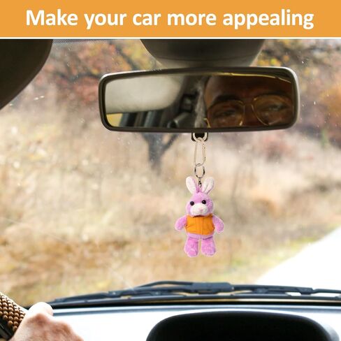 2Pcs Car Hanging Straps, Rearview Mirror Decoration Lanyards Cute Rearview Mirror Hanging Accessories for Home Decor Office Room Bag, Practical Car Accessories Rope (Khaki) in Saudi Arabia